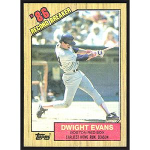 1987 Topps #3 Dwight Evans Record Breaker