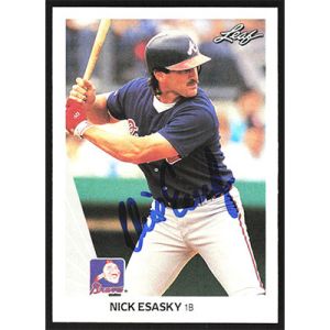 1990 Leaf #164 Nick Esasky Autographed