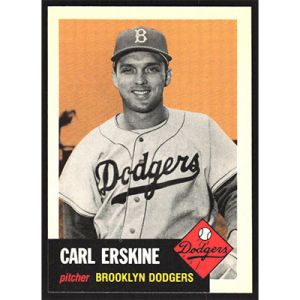 1991 Topps Archives 1953 #308 Carl Erskine