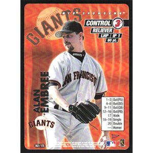 2001 MLB Showdown Pennant Run #62 Alan Embree