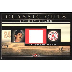 2002 Fleer Classic Cuts Game Used #DE-J Dwight Evans Jersey