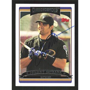 2006 Topps #418 Johnny Estrada Autographed