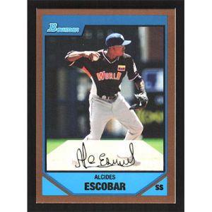 2007 Bowman Draft Future's Game Prospects Gold #BDPP90 Alcides Escobar