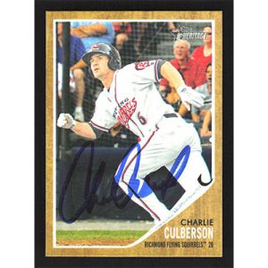 2011 Topps Heritage Minors #92 Charlie Culberson Autographed
