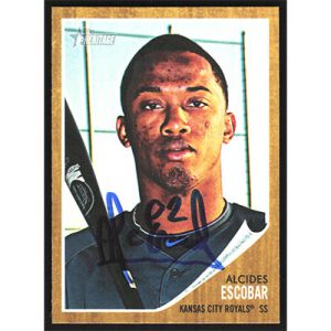 2011 Topps Heritage #332 Alcides Escobar Autographed