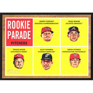 2011 Topps Heritage #494 B. Enright/M. Minor/T. Wood/A. Sanabia/D. Storen SP Rookie Parade