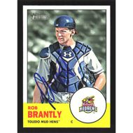 2012 Topps Heritage Minors #142 Rob Brantly Autographed