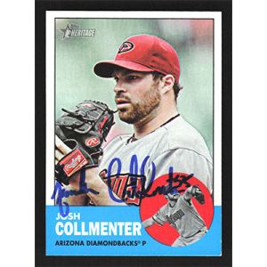 2012 Topps Heritage #34 Josh Collmenter Autographed