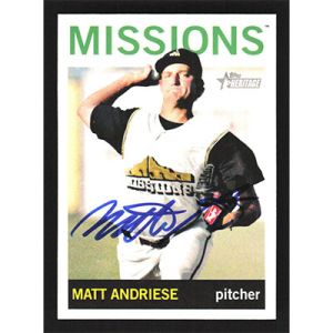 2013 Topps Heritage Minors #142 Matt Andriese Autographed