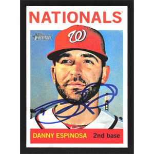 2013 Topps Heritage #323 Danny Espinosa Autographed