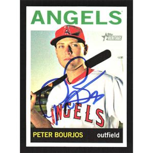 2013 Topps Heritage #48 Peter Bourjos Autographed