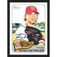 2014 Topps Heritage #242 Ross Detwiler Autographed