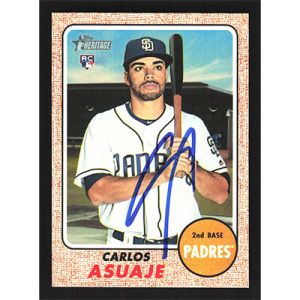 2017 Topps Heritage #520 Carlos Asuaje Autographed