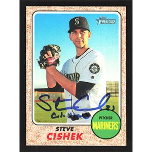 2017 Topps Heritage #668 Steve Cishek Autographed