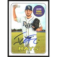 2018 Topps Heritage #342 Jacob Faria Autographed
