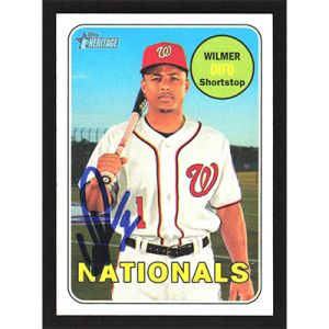 2018 Topps Heritage #359 Wilmer Difo Autographed
