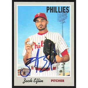 2019 Topps Heritage #24 Zach Eflin Autographed