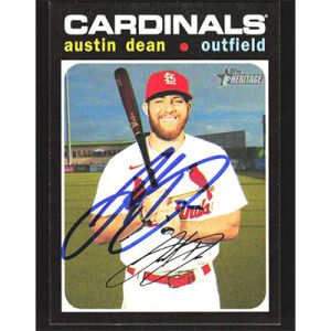 2020 Topps Heritage #579 Austin Dean Autographed