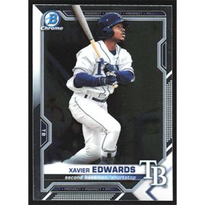 2021 Bowman Chrome Prospects #BCP-101 Xavier Edwards