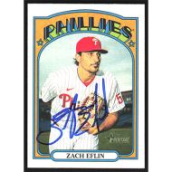 2021 Topps Heritage #318 Zach Eflin Autographed