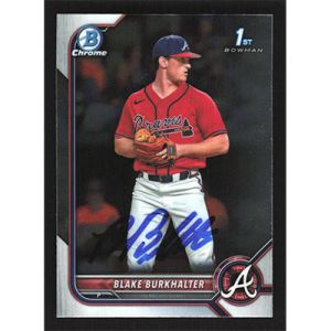2022 Bowman Draft Chrome #BDC-10 Blake Burkhalter Autographed