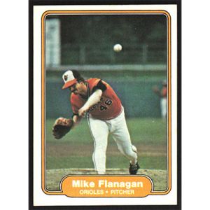1982 Fleer #165 Mike Flanagan