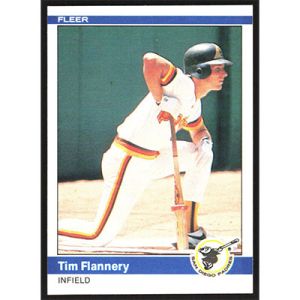 1984 Fleer #299 Tim Flannery