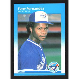 1987 Fleer Glossy #225 Tony Fernandez