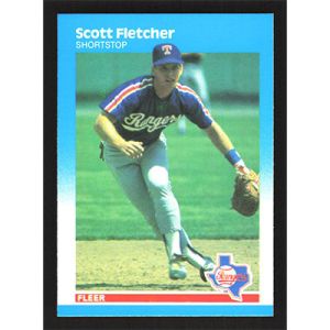1987 Fleer #123 Scott Fletcher
