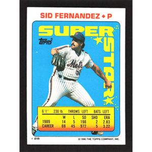 1990 Topps Stickers #28/112 S. Fernandez/R. Jordan Super Star Backs