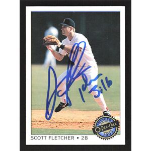 1993 O-Pee-Chee Premier #48 Scott Fletcher Autographed