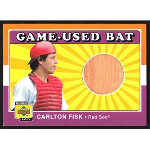 2001 Upper Deck Decade 1970's Game Bat #B-CF Carlton Fisk