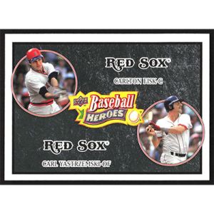 2008 Upper Deck Baseball Heroes Black #177 C. Fisk/C. Yastrzemski