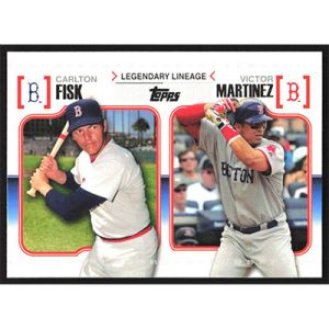 2010 Topps Legendary Lineage #LL-33 C. Fisk/V. Martinez