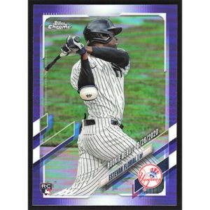 2021 Topps Chrome Update Purple Refractors #USC41 Estevan Florial Rookie Debut