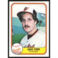 1981 Fleer #192 Dave Ford