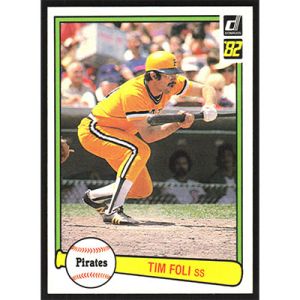 1982 Donruss #376 Tim Foli