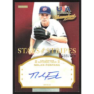2013 USA Baseball Champions Stars & Stripes Signatures #FON Nolan Fontana Autographed