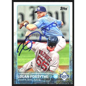 2015 Topps #329 Logan Forsythe Autographed
