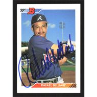 1992 Bowman #75 Rafael Belliard Autographed
