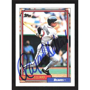 1992 Topps #367 Rafael Belliard Autographed
