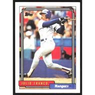 1992 Topps #490 Julio Franco