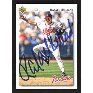 1992 Upper Deck #510 Rafael Belliard Autographed