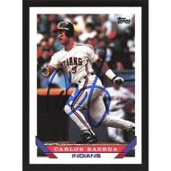 1993 Topps #221 Carlos Baerga Autographed