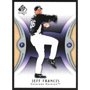 2007 SP Authentic #15 Jeff Francis