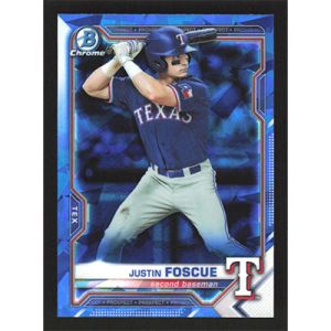 2021 Bowman Chrome Sapphire Prospects #BCP-242 Justin Foscue