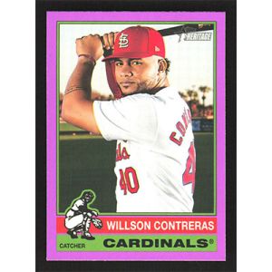 2025 Topps Heritage Purple #218 Willson Contreras
