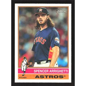 2025 Topps Heritage #454 Spencer Arrighetti SP