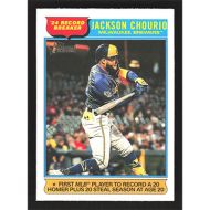 2025 Topps Heritage #5 Jackson Chourio Record Breaker