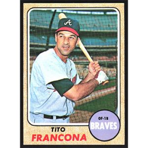 1968 Topps #527 Tito Francona